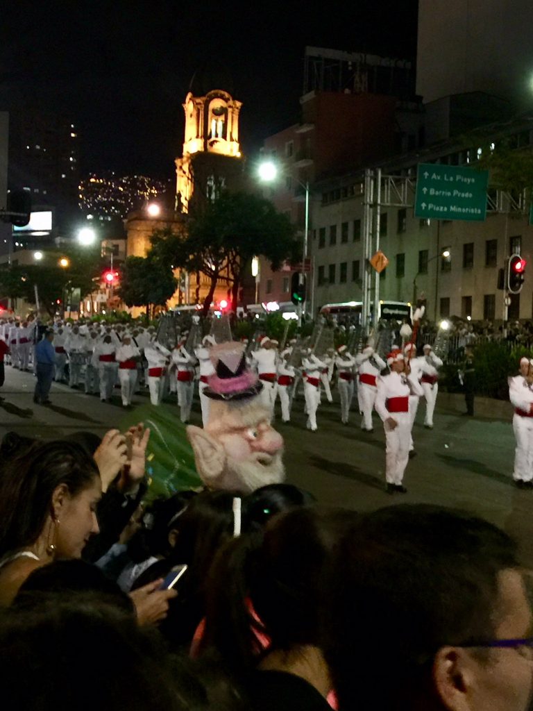 Marching Band at the Desfile de Mitos y Leyendas Deciembre 2018